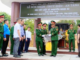 Hà Đông: Tổ chức lễ an táng, truy điệu hài cốt liệt sĩ Nguyễn Ngọc Ái trang nghiêm, xúc động