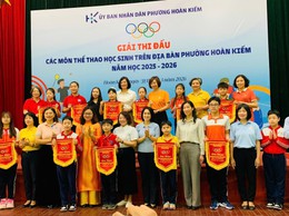 Phường Hoàn Kiếm tổ chức giải thể thao học sinh phổ thông năm học 2025 - 2026