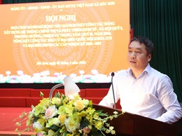 XÃ SÓC SƠN SƠ KẾT CÔNG TÁC QUÝ I/2026; TỔNG KẾT CÔNG TÁC BẦU CỬ QUỐC HỘI VÀ HĐND CÁC CẤP