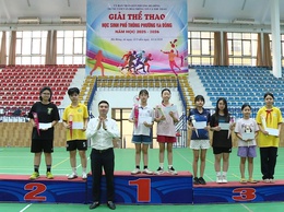 Sôi nổi giải cầu lông học sinh phổ thông phường Hà Đông năm 2026