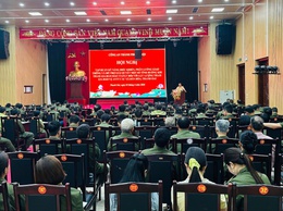 Tập huấn kỹ năng phân luồng giao thông cho lực lượng an ninh cơ sở xã Thanh Oai, Dân Hòa