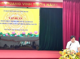 Xã Vĩnh Thanh tổ chức tập huấn công tác bảo đảm an toàn thực phẩm năm 2026