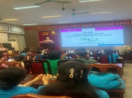 Trạm Y tế và Hội LHPN phường Đông Ngạc tổ chức truyền thông chăm sóc sức khỏe sinh sản cho hội viên phụ nữ trên địa bàn