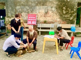 Xã Vân Đình:  Triển khai tiêm phòng vắc xin dại đợt 1 năm 2026