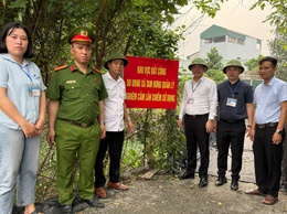 Tam Hưng triển khai cắm biển đất công, tăng cường quản lý và ngăn chặn vi phạm đất đai