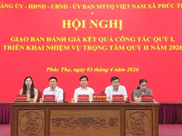 Xã Phúc Thọ giao ban công tác Quý I năm 2026
