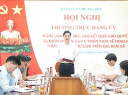 Đổi mới cách tiếp cận trong triển khai nhiệm vụ giải quyết 05 điểm nghẽn trên địa bàn xã Dương Hoà 