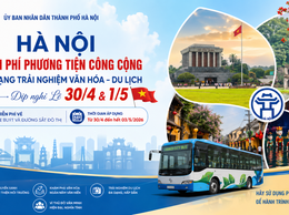 Hà Nội miễn phí phương tiện công cộng - Lan tỏa hành trình xanh, nâng tầm trải nghiệm văn hóa - du lịch dịp nghỉ lễ 30/4 - 1/5