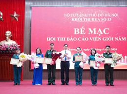 Ban chỉ huy quân sự xã phú nghĩa xuất sắc giành giải 3 hội thi báo cáo viên giỏi khối thi đua số 13