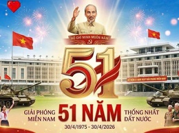 XÃ DÂN HOÀ CHÀO MỪNG KỶ NIỆM 51 NĂM NGÀY GIẢI PHÓNG MIỀN NAM, THỐNG NHẤT ĐẤT NƯỚC (30/4/1975 – 30/4/2026)