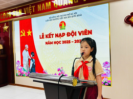 Trường Tiểu học Bùi Quốc Khái tổ chức Lễ Kết nạp Đội viên mới Chào mừng Ngày thành lập Đoàn TNCS Hồ Chí Minh 26/3 