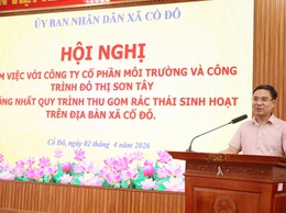 UBND XÃ CỔ ĐÔ PHỐI HỢP TỔ CHỨC HỘI NGHỊ THỐNG NHẤT QUY TRÌNH THU GOM RÁC THẢI SINH HOẠT TẠI CÁC KHU DÂN CƯ