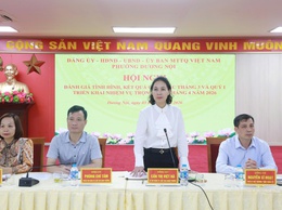 Đảng uỷ - HĐND - UBND - Uỷ ban MTTQ phường Dương Nội tổ chức giao ban đánh giá kết quả quý I, triển khai phương hướng nhiệm vụ tháng 4