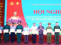 Xã Mỹ Đức hoàn thành toàn diện công tác tuyển quân năm 2026