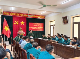 Ban Chỉ huy Quân sự phường Chương Mỹ đánh giá kết quả thực hiện nhiệm vụ quân sự, quốc phòng tháng 3; triển khai các nhiệm vụ trọng tâm tháng 4