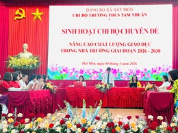 Xã Hát Môn: Nâng cao chất lượng sinh hoạt chi bộ Đảng tại cơ sở