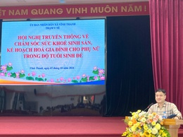 TRẠM Y TẾ XÃ VĨNH THANH TỔ CHỨC TRUYỀN THÔNG VỀ CHĂM SÓC SỨC KHỎE SINH SẢN, KẾ HOẠCH HÓA GIA ĐÌNH CHO PHỤ NỮ TRONG ĐỘ TUỔI SINH ĐẺ