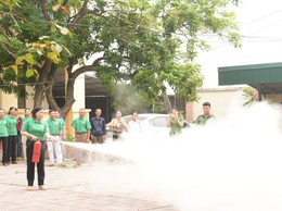 Hội Nông dân xã Thanh Oai tuyên truyền, phổ biến pháp luật và tập huấn kỹ năng phòng cháy, chữa cháy, cứu nạn cứu hộ