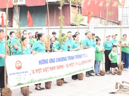 Nông dân Phù Đổng hưởng ứng trồng cây xanh, bảo vệ môi trường