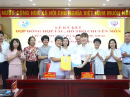 Ký kết hợp tác và hỗ trợ chuyên môn y tế giữa Trạm Y tế phường Giảng Võ và Bệnh viện Đa khoa Hòe Nhai