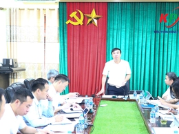 Thường trực Đảng uỷ xã Kiều Phú làm việc với Ban Quản lý dự án đầu tư - Hạ tầng xã về thực hiện nhiệm vụ trọng tâm năm 2026