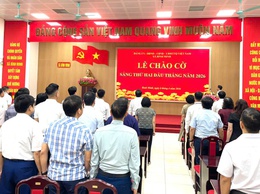 Xã Bình Minh tổ chức Lễ chào cờ và sinh hoạt chính trị dưới cờ tháng 4/2026