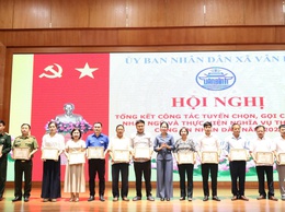 XÃ VÂN ĐÌNH TỔNG KẾT CÔNG TÁC TUYỂN CHỌN, GỌI CÔNG DÂN NHẬP NGŨ VÀ THỰC HIỆN NGHĨA VỤ THAM GIA CÔNG AN NHÂN DÂN NĂM 2026