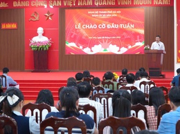 DÂN HÒA: CHÀO CỜ THÁNG 4 – BÍ THƯ ĐẢNG ỦY MAI XUÂN TRƯỜNG GHI NHẬN KẾT QUẢ THÁNG 3, GIAO NHIỆM VỤ TRỌNG TÂM TRONG THÁNG 4