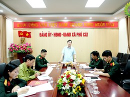 Chi bộ Quân sự xã Phú Cát nâng cao chất lượng sinh hoạt, lãnh đạo thực hiện nhiệm vụ tháng 4/2026