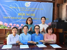 Cụm thi đua số 6 Hội LHPN thành phố Hà Nội phát động, ký giao ước thi đua năm 2026