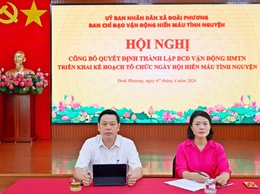 Thành lập Ban chỉ đạo vận động hiến máu tình nguyện xã Đoài Phương năm 2026