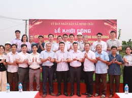 Minh Châu khởi công dự án 35 tỷ đồng cải tạo đường giao thông nội đồng và kênh tưới tiêu