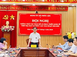 Đảng uỷ xã Phúc Lộc thống nhất dự thảo Đề án phát triển kinh tế trên địa bàn xã giai đoạn 2026-2030