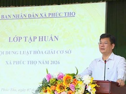 Xã Phúc Thọ tập huấn Luật Hòa giải ở cơ sở năm 2013, tháo gỡ khó khăn, vướng mắc trong thực tiễn