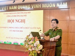 UBND phường Đại Mỗ tổ chức Hội nghị tập huấn nghiệp vụ PCCC và CNCH năm 2026