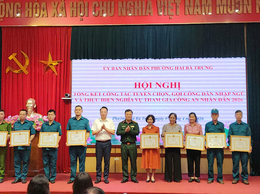 Phường Hai Bà Trưng: Hoàn thành 100% chỉ tiêu tuyển quân năm 2026