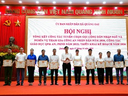 Quảng Oai hoàn thành tốt công tác tuyển quân, góp phần xây dựng nền quốc phòng toàn dân vững chắc