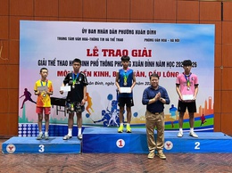 Sôi động Giải thể thao học sinh phường Xuân Đỉnh 2026