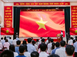 Xã Ứng Thiên tổ chức Lễ chào cờ và sinh hoạt chính trị dưới cờ tháng 4-2026.