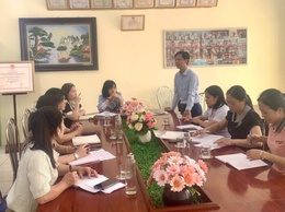 kiểm tra công tác đảm bảo ATTP tại bếp ăn tập thể Trường Mầm non Đại Thắng ở cả hai cơ sở