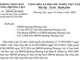 Lịch tiếp công dân quý II/2026 của Chủ tịch HĐND, Thường trực HĐND phường Phương Liệt khóa II, nhiệm kỳ 2026-2031
