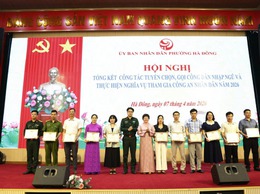 Phường Hà Đông khen thưởng 132 tập thể, cá nhân trong công tác tuyển chọn, gọi công dân nhập ngũ năm 2026
