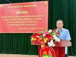 PHƯỜNG LÁNG TỔ CHỨC HỘI NGHỊ TỔNG KẾT CÔNG TÁC TUYỂN QUÂN NĂM 2026