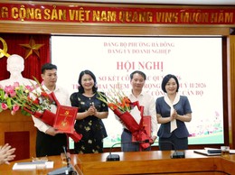 Đảng ủy Doanh nghiệp phường Hà Đông tổ chức Hội nghị sơ kết công tác quý I/2026