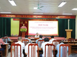 Hội nghị nghe báo cáo kết quả rà soát diện tích đất rừng hiện có và xây dựng phương án trồng cây dược liệu trên địa bàn xã