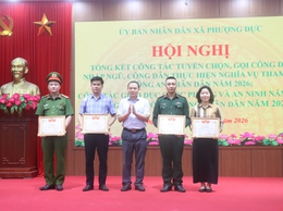 Phượng Dực: Giữ vững thế trận quốc phòng toàn dân và hoàn thành 100% chỉ tiêu tuyển quân