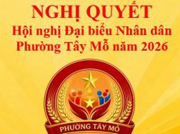 Nghị quyết Hội nghị Đại biểu nhân dân phường Tây Mỗ năm 2026