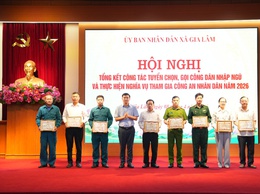 Gia Lâm tổng kết công tác tuyển chọn, gọi công dân nhập ngũ năm 2026