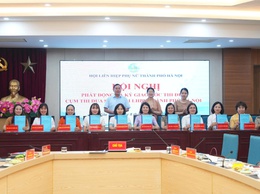 Hội nghị phát động và ký giao ước thi đua năm 2026 Cụm thi đua số 05 Hội LHPN Thành phố Hà Nội