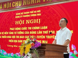 ĐẢNG ỦY PHƯỜNG TƯƠNG MAI PHÁT ĐỘNG CUỘC THI CHÍNH LUẬN VỀ BẢO VỆ NỀN TẢNG TƯ TƯỞNG CỦA ĐẢNG LẦN THỨ SÁU VÀ HỘI THI BÁO CÁO VIÊN, TUYÊN TRUYỀN VIÊN GIỎI PHƯỜNG TƯƠNG MAI NĂM 2026